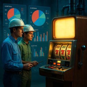 engineers analyzing algorithm